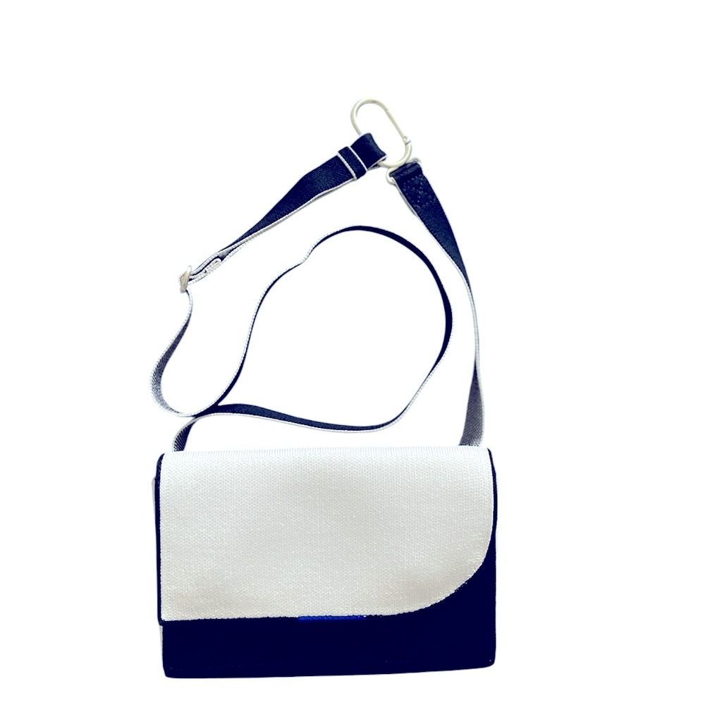 Rothy’s The Belt Bag Cream and Black Crossbody Bag with Dust Bag